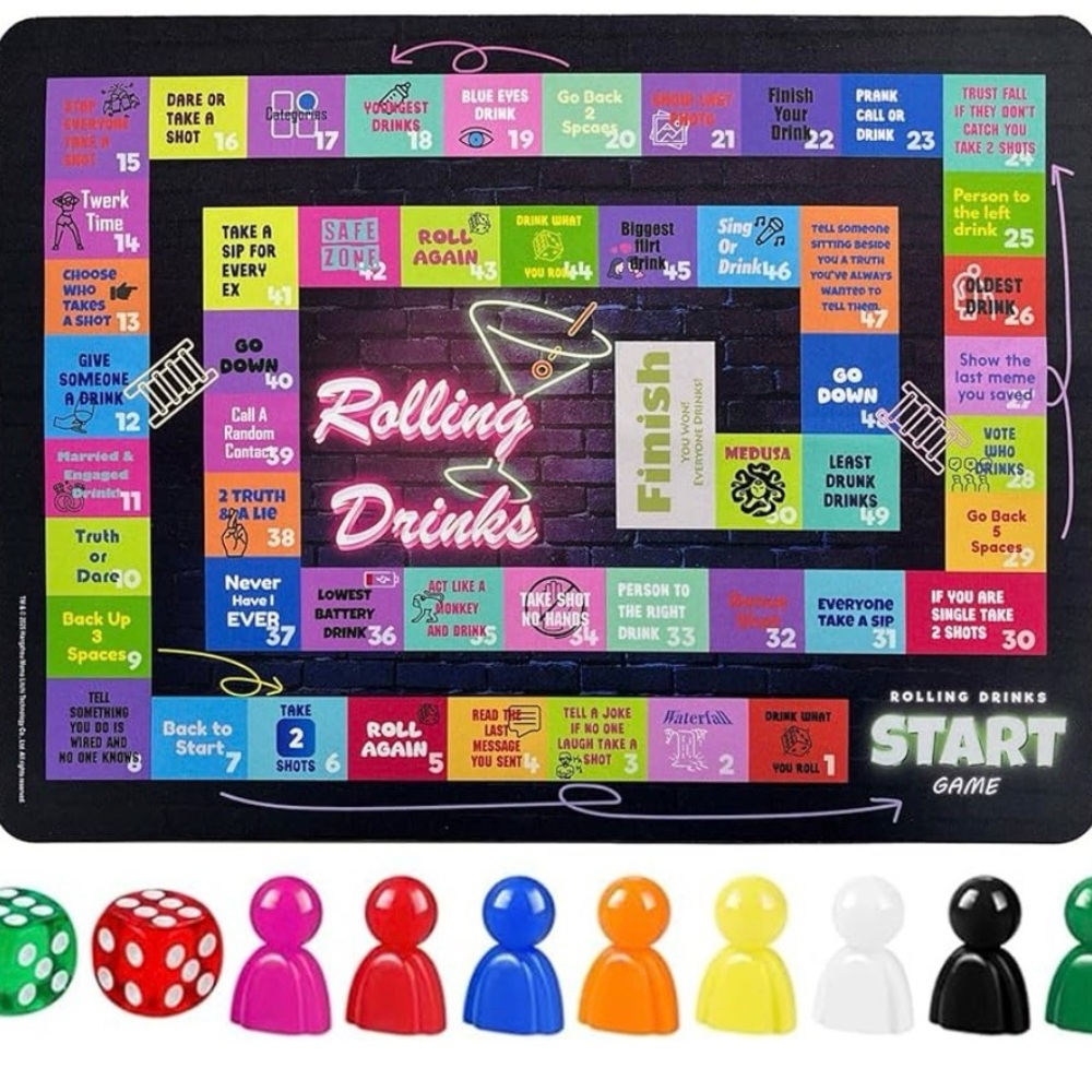 Rolling Drinks Adult Game